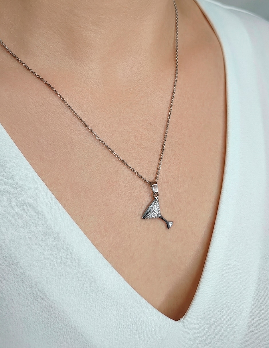 Collar de copa de martini ame jewelry glam pop fantasy
