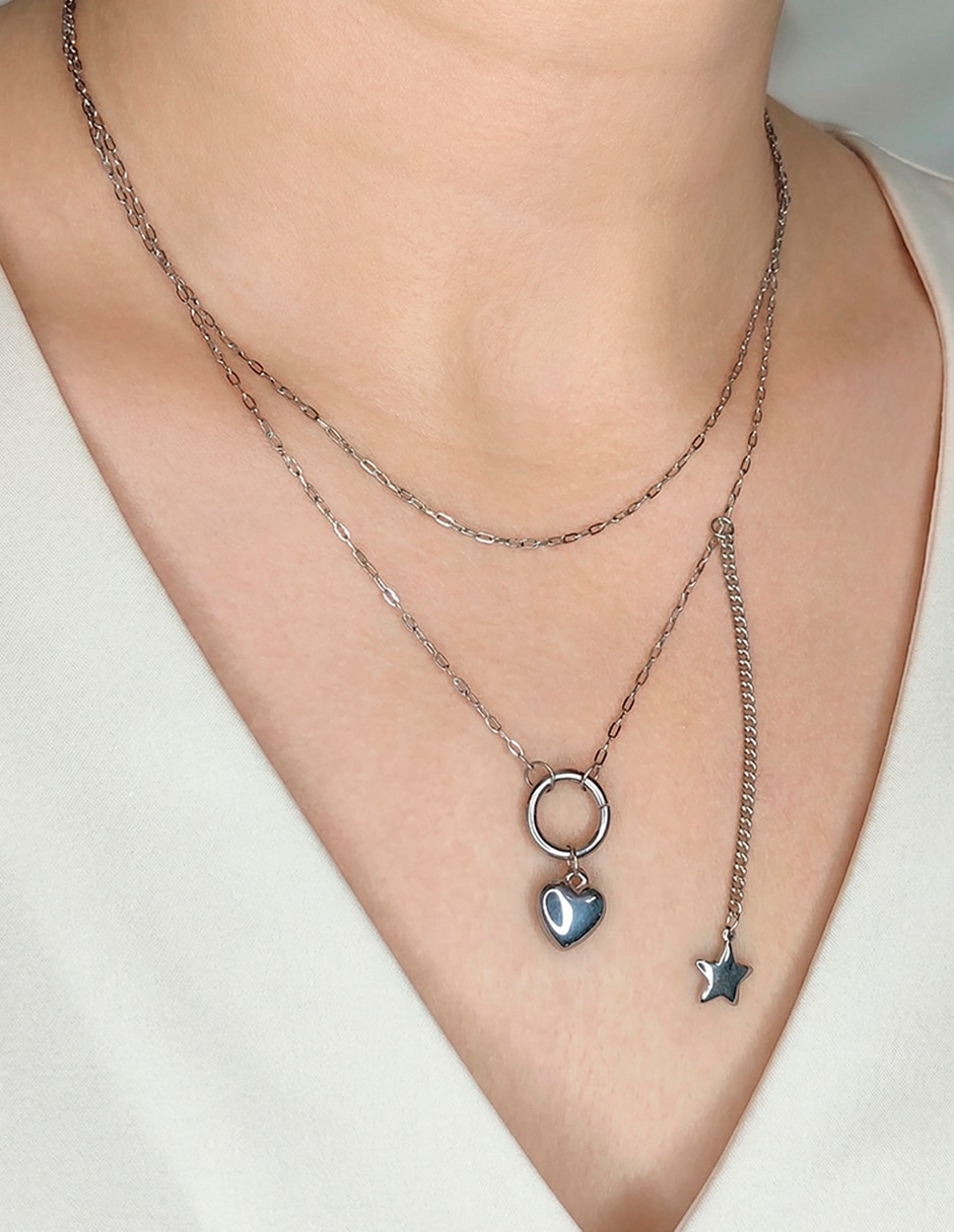 Collar de corazón Ame Jewelry Glam Pop Fantasy