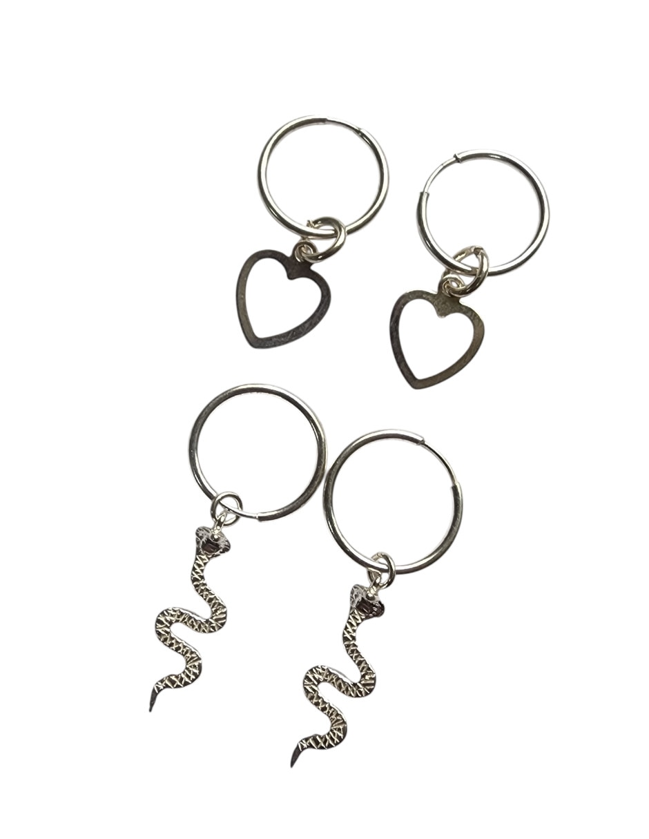 Aretes de plata P 925 con acabado brillante 3