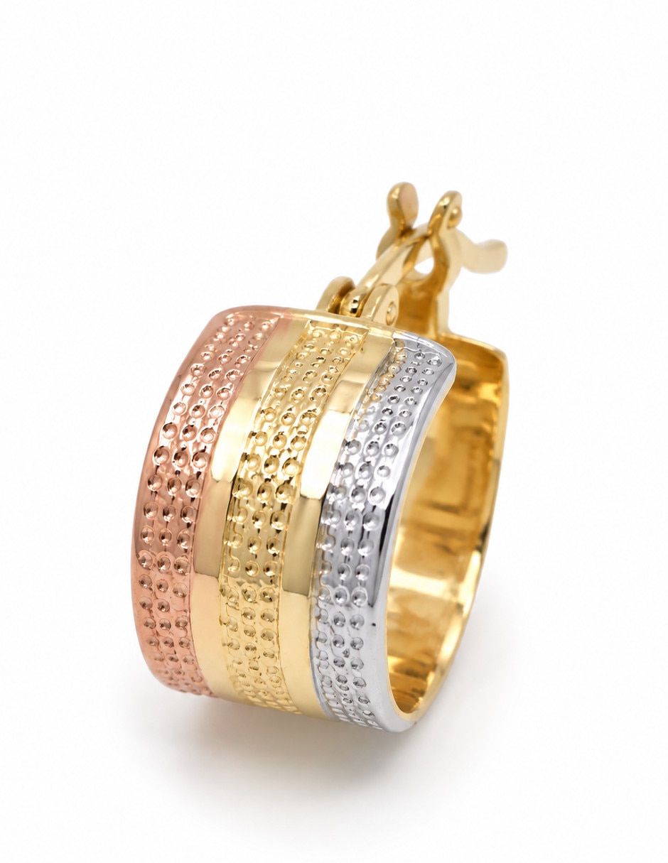 Huggies de oro laminado 18 k 2