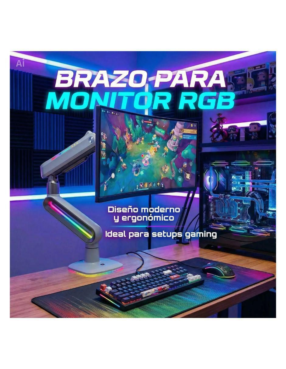 soporte para monitor articulado 32 pulgadas 2