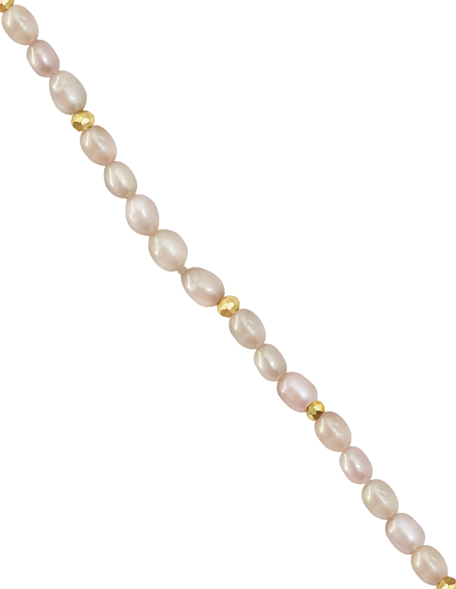 Pulsera con acabado baño de oro 14 k Pulsera con acabado baño de oro 14 k