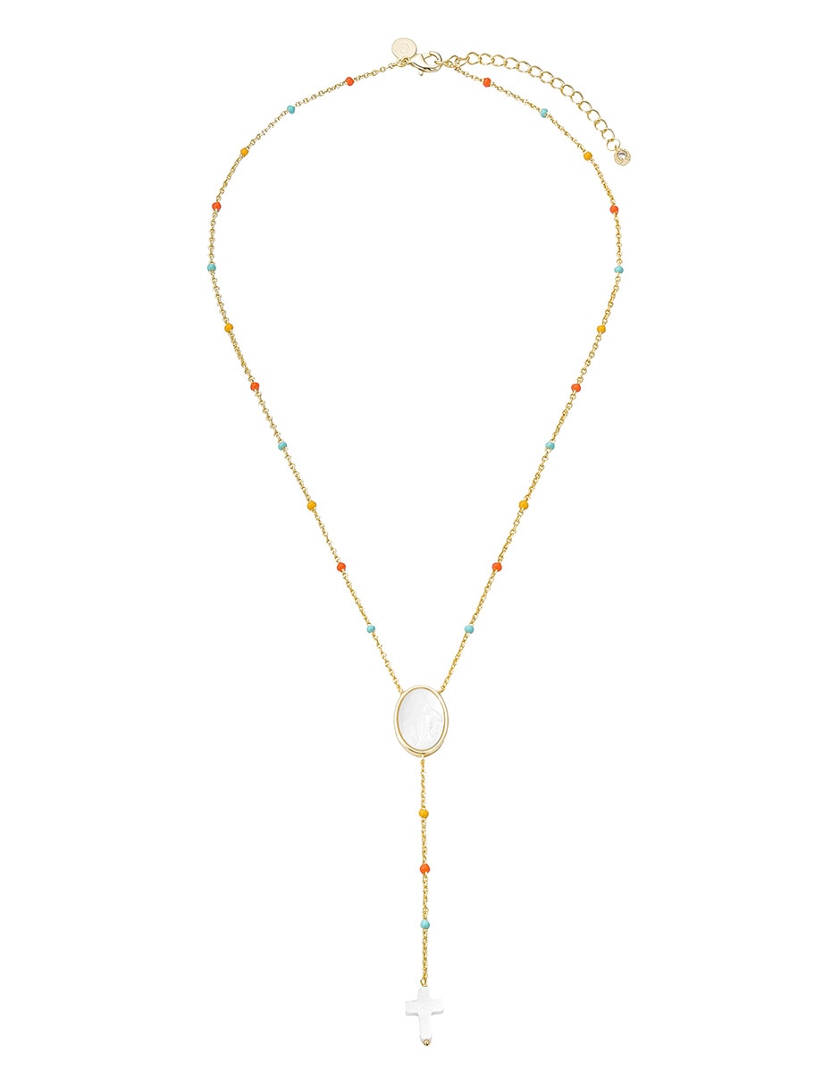 Collar de ovalado carmela mía religiosos 14 k