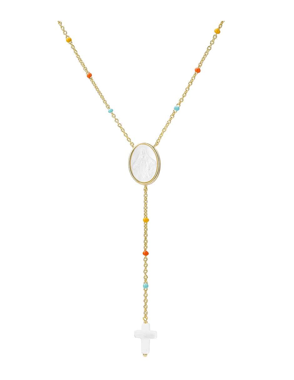 Collar de ovalado carmela mía religiosos 14 k