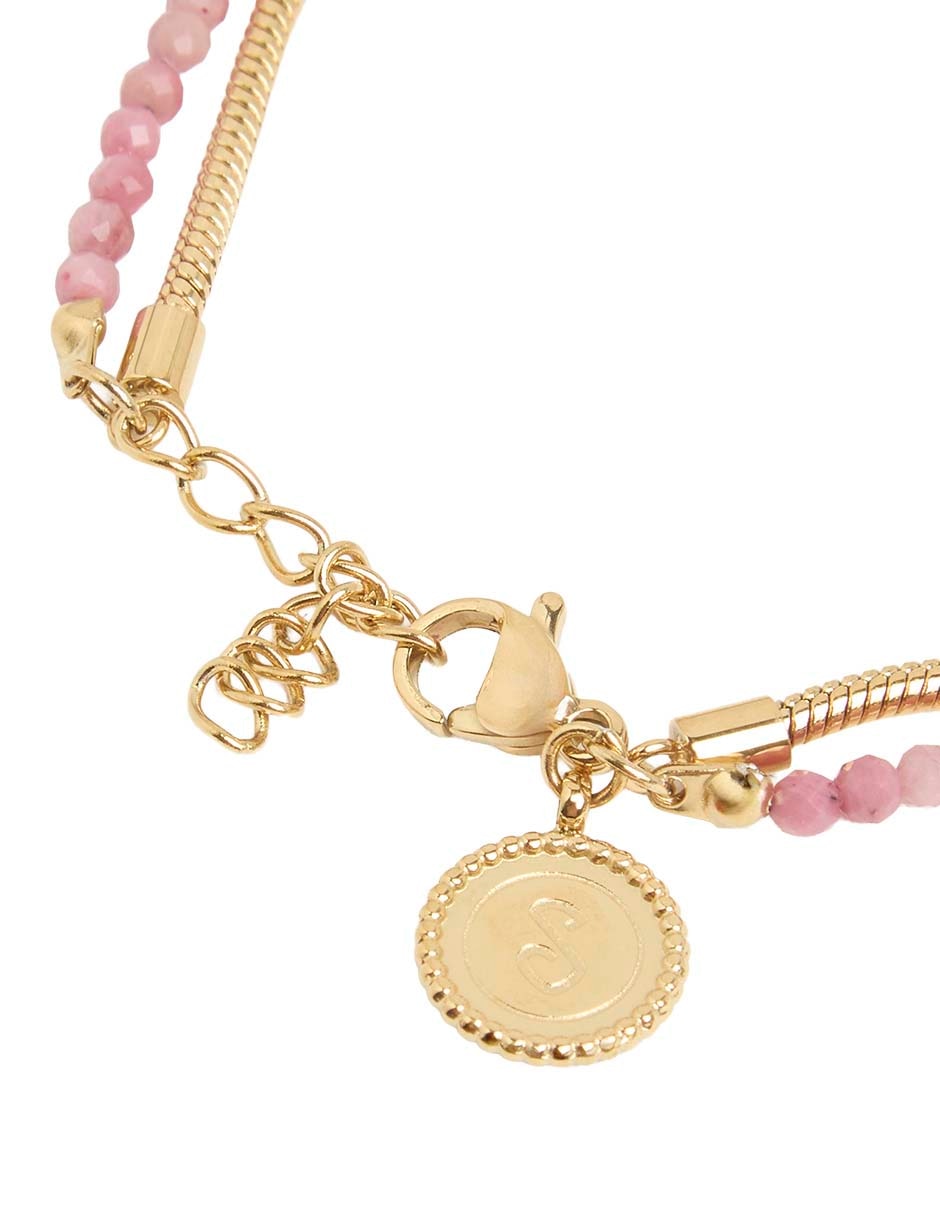 Pulsera acabado baño de oro 18 k 2