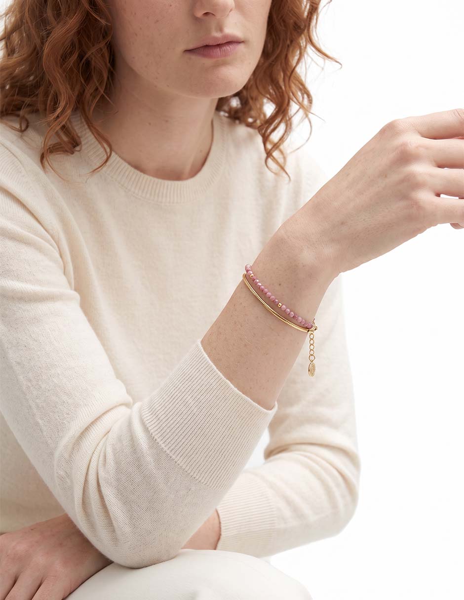 Pulsera acabado baño de oro 18 k 3