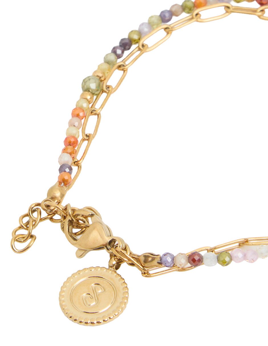 Pulsera acabado baño de oro 18 K 3
