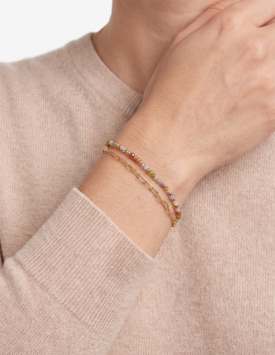 Pulsera acabado baño de oro 18 K 2