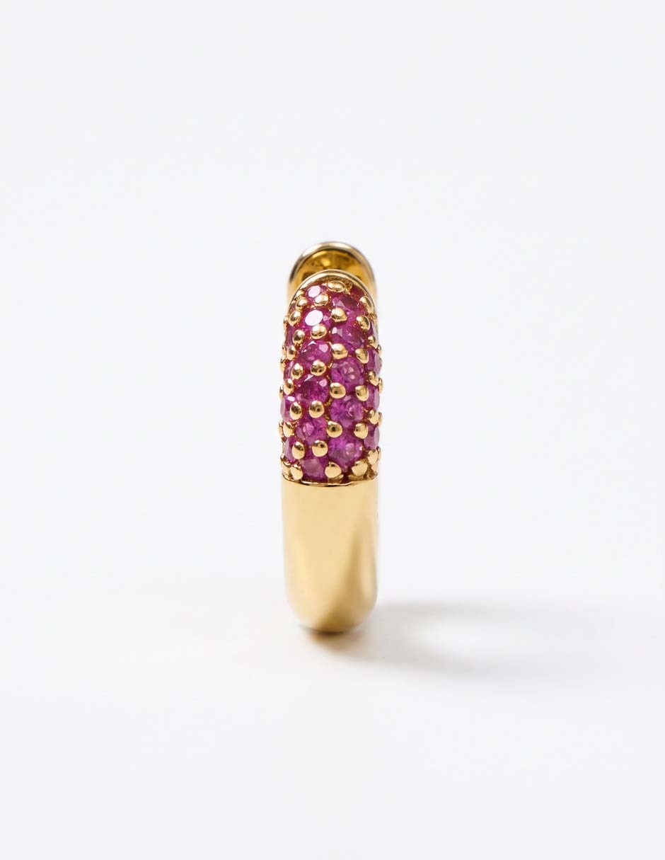 Aretes cortos con acabado pavé Aretes cortos con acabado pavé
