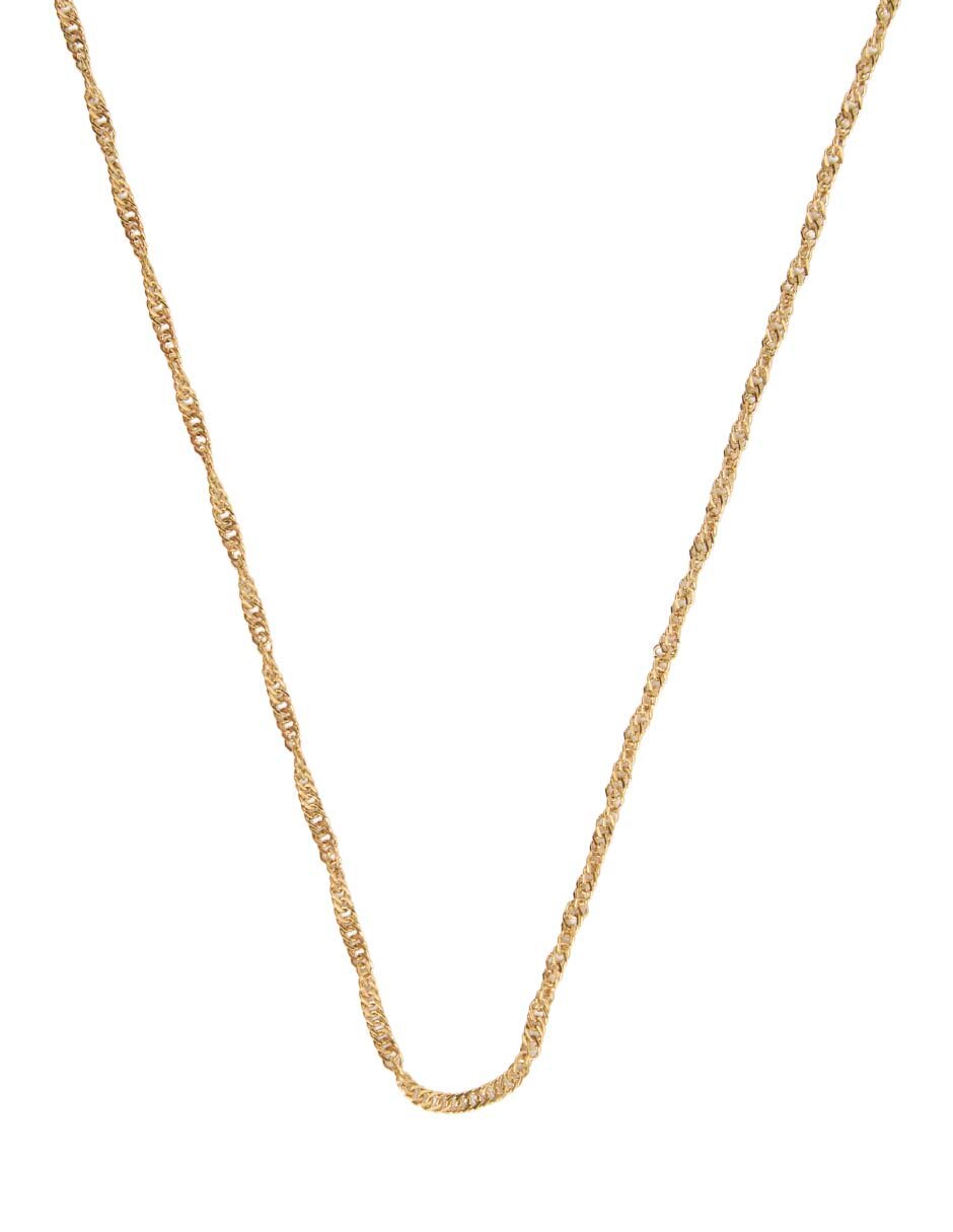 Aretes cortos de flor con acabado baño de oro 18 K 5
