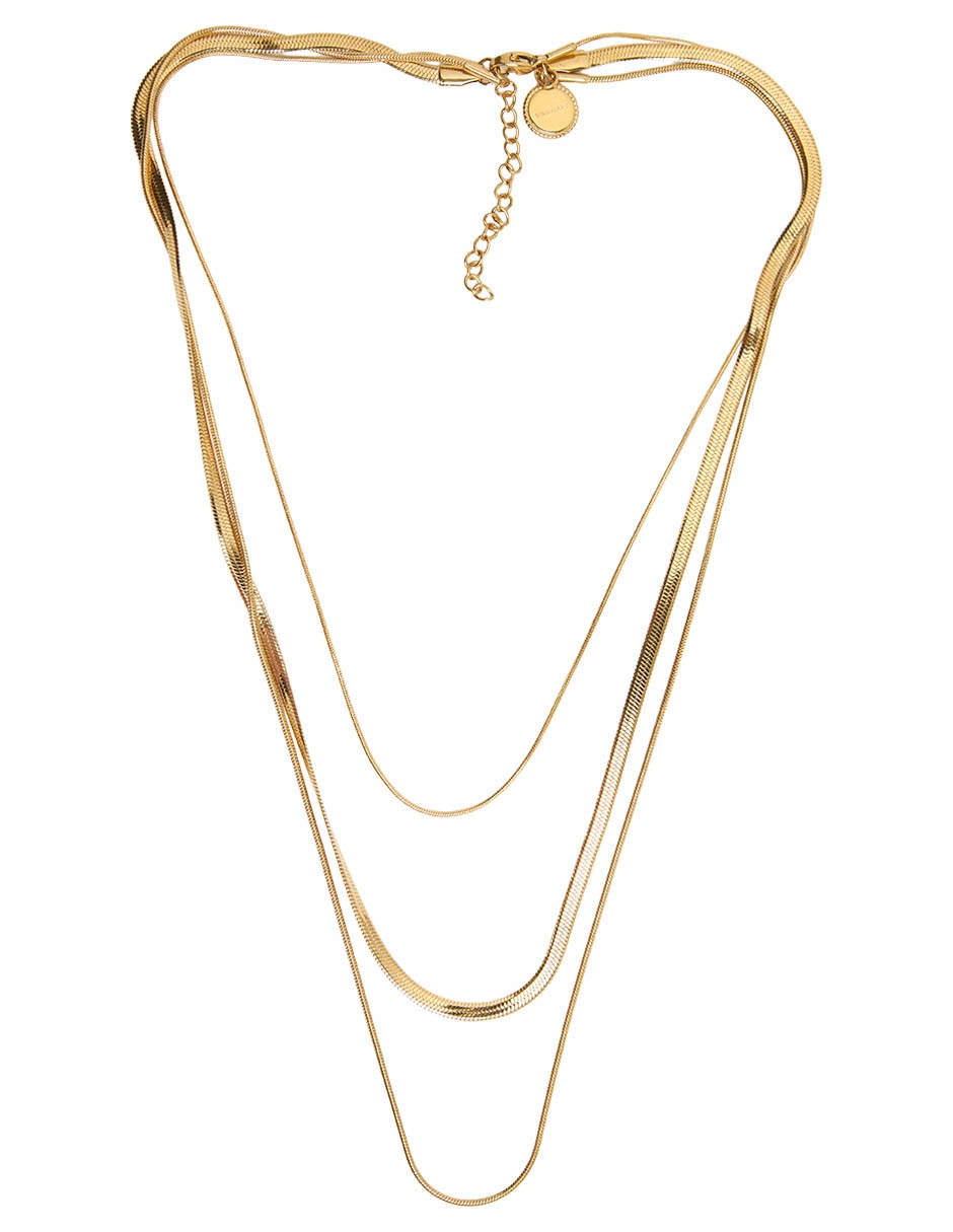Aretes cortos de flor con acabado baño de oro 18 k 3