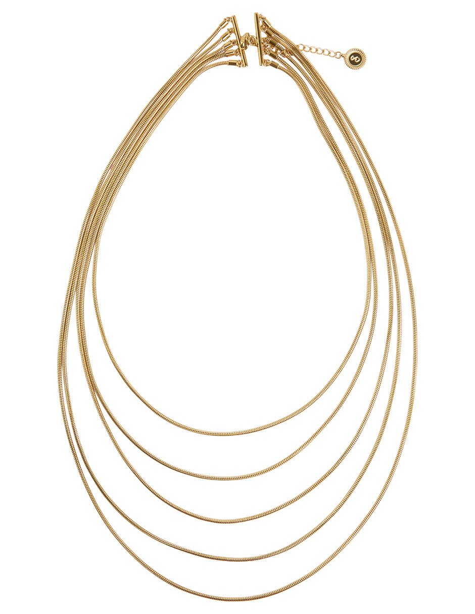 Collar redondo 18 k 2