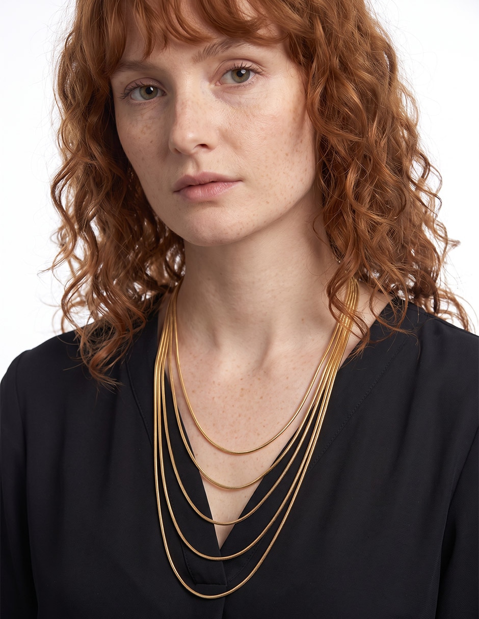 Collar redondo 18 k 3