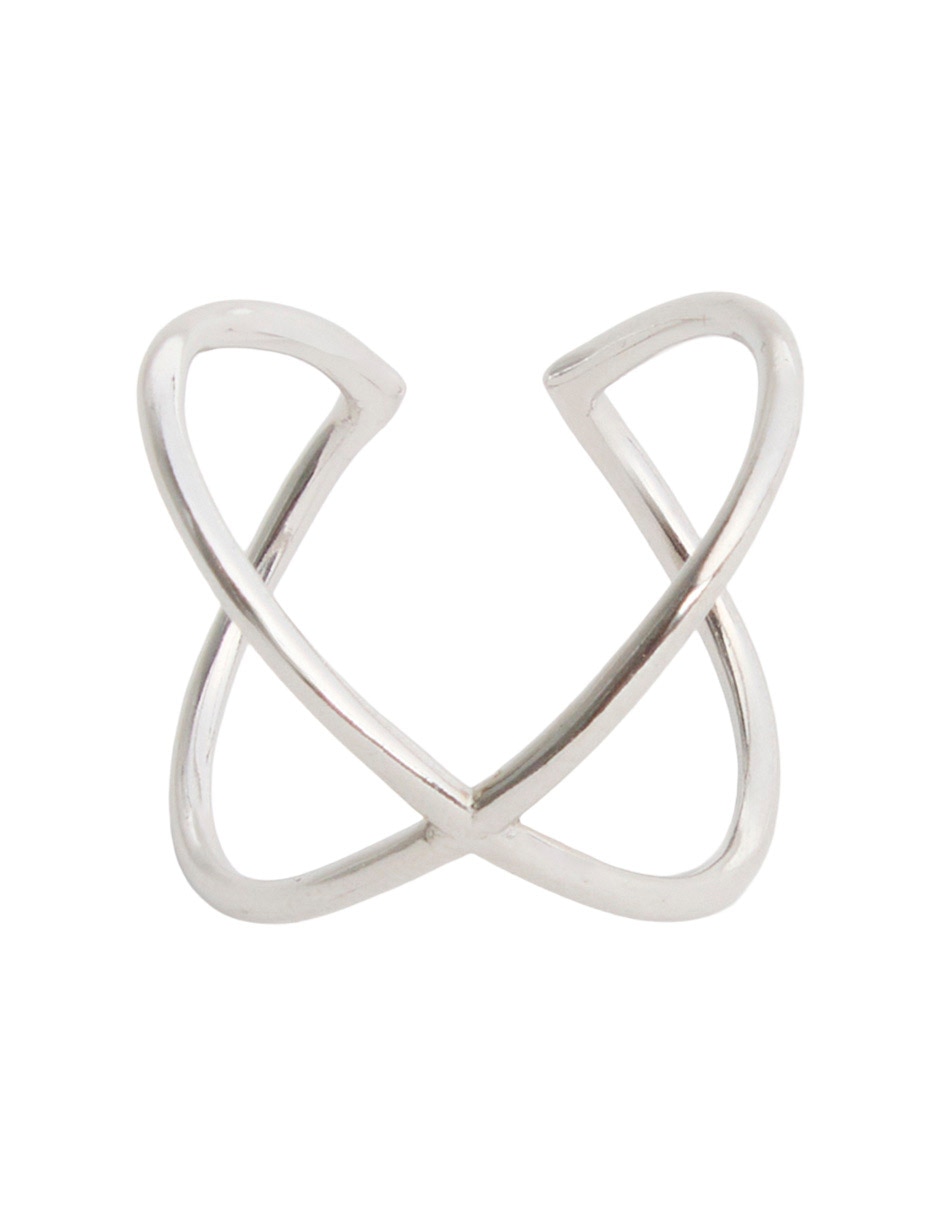 Anillo de plata con acabado pulido