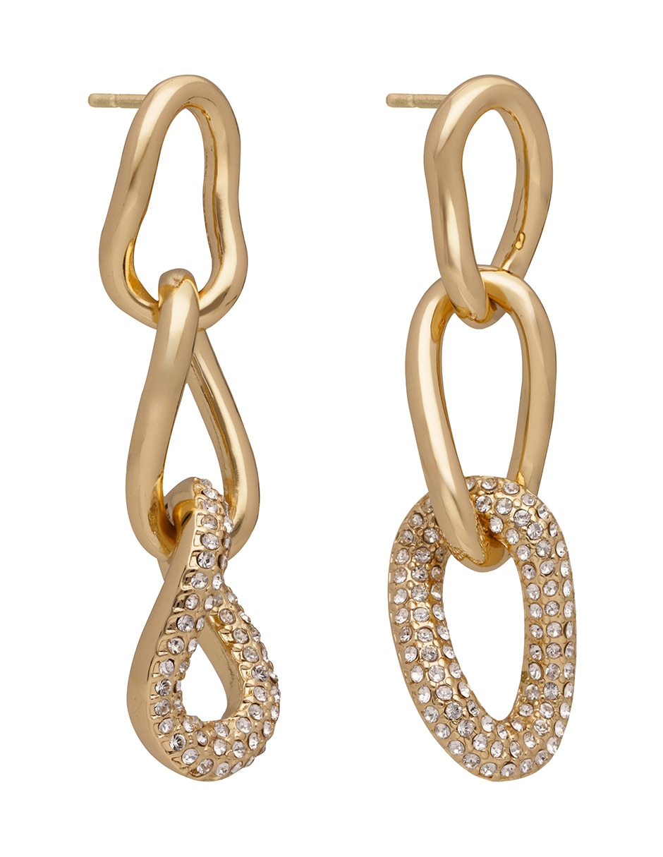Aretes cortos Tinsley con acabado pavé 1