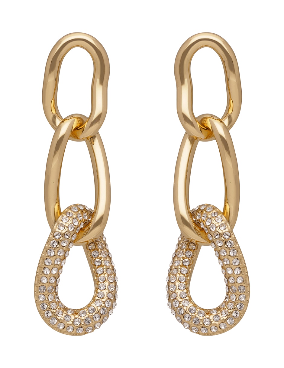 Aretes cortos Tinsley con acabado pavé 3