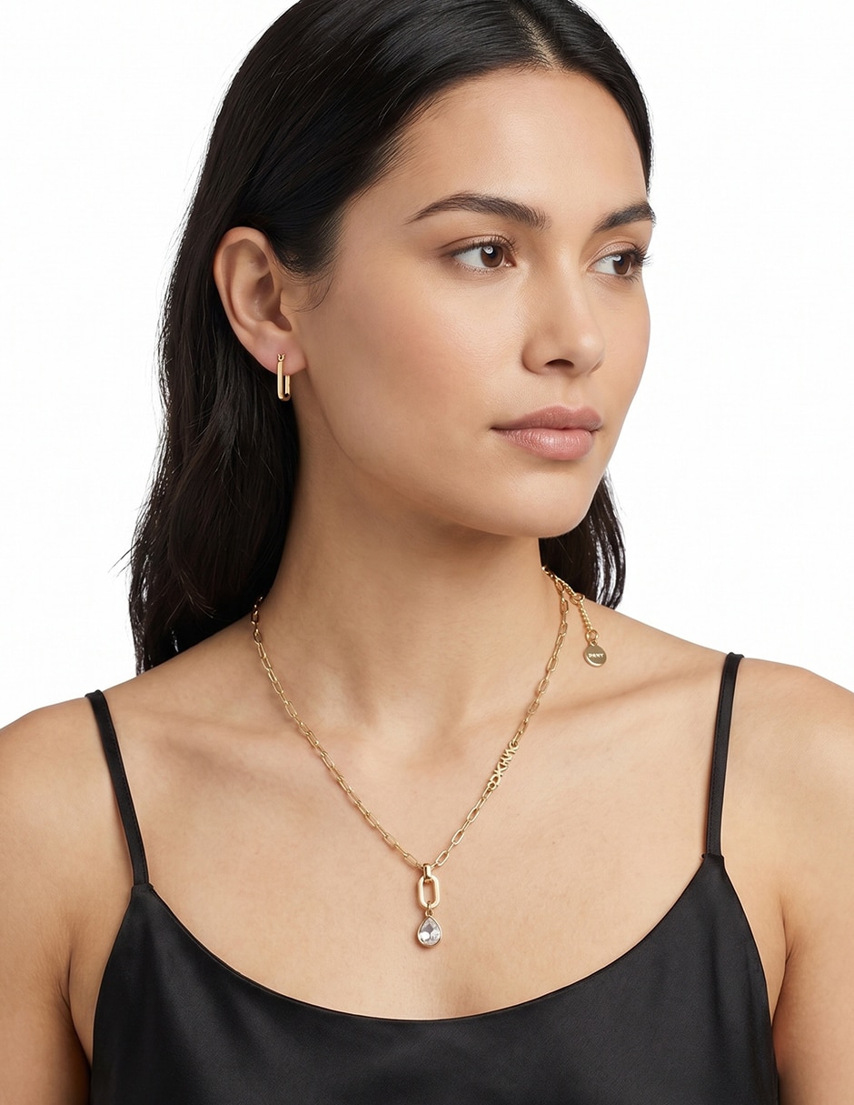 Aretes y collar de gota Boxed U26 3