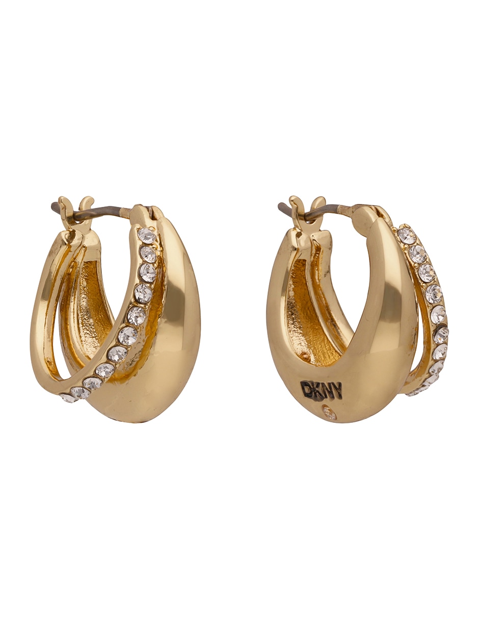 Aretes cortos Tinsley con acabado pavé 1
