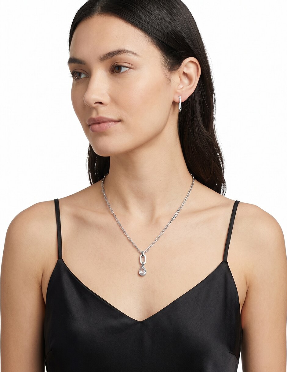 Aretes y collar de gota Boxed U26 3