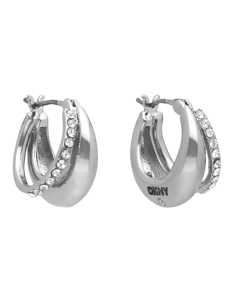 Aretes cortos Tinsley con acabado pavé 1