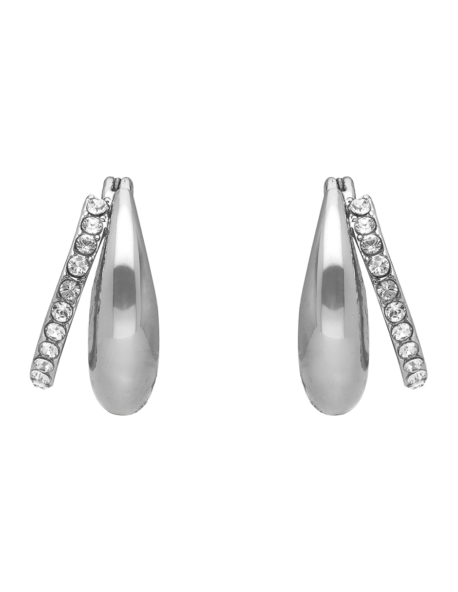 Aretes cortos Tinsley con acabado pavé 3