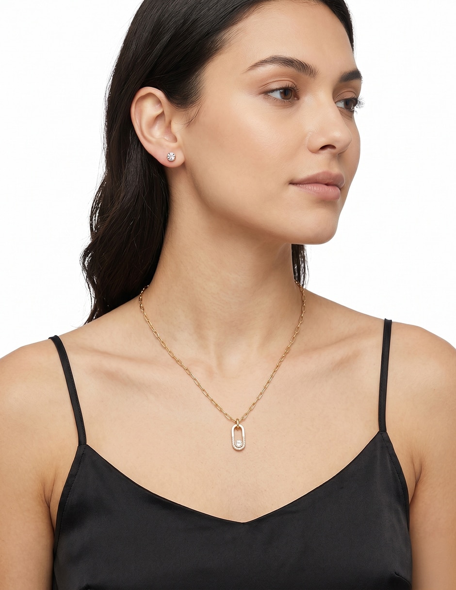 Aretes y collar Boxed U26 cristal 3