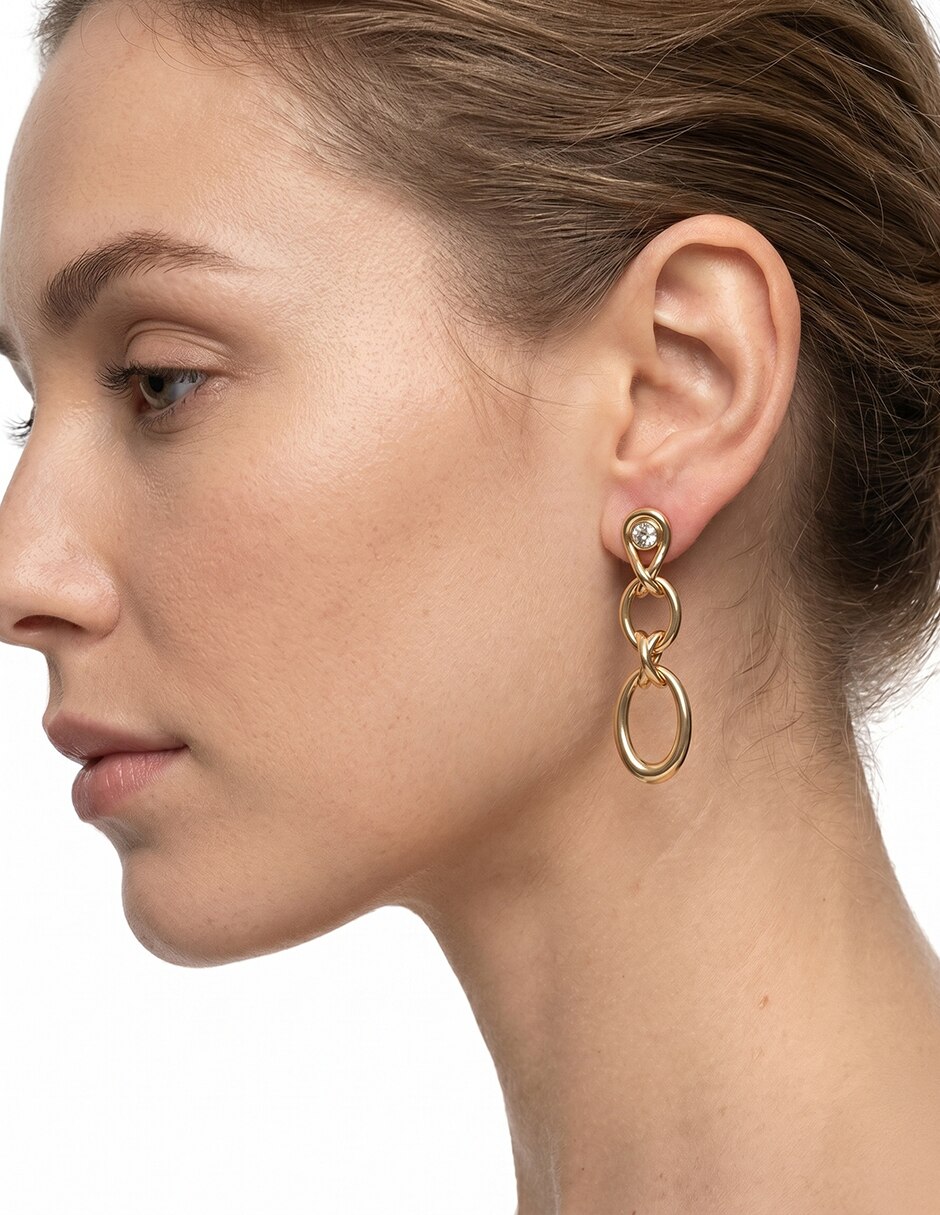 Aretes Bleeker Street con acabado liso 3