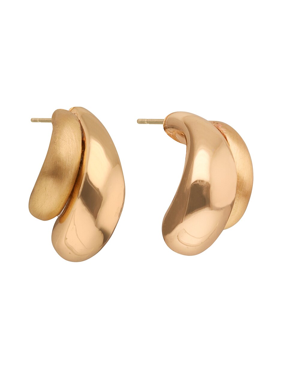 Aretes Hudson Street con acabado liso 3