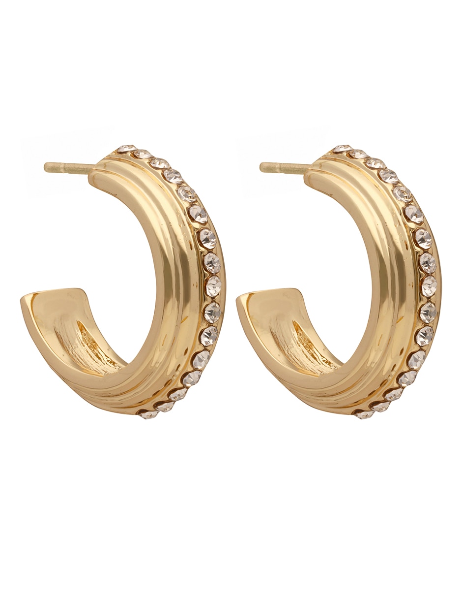 Aretes Bleeker Street con acabado pavé 2
