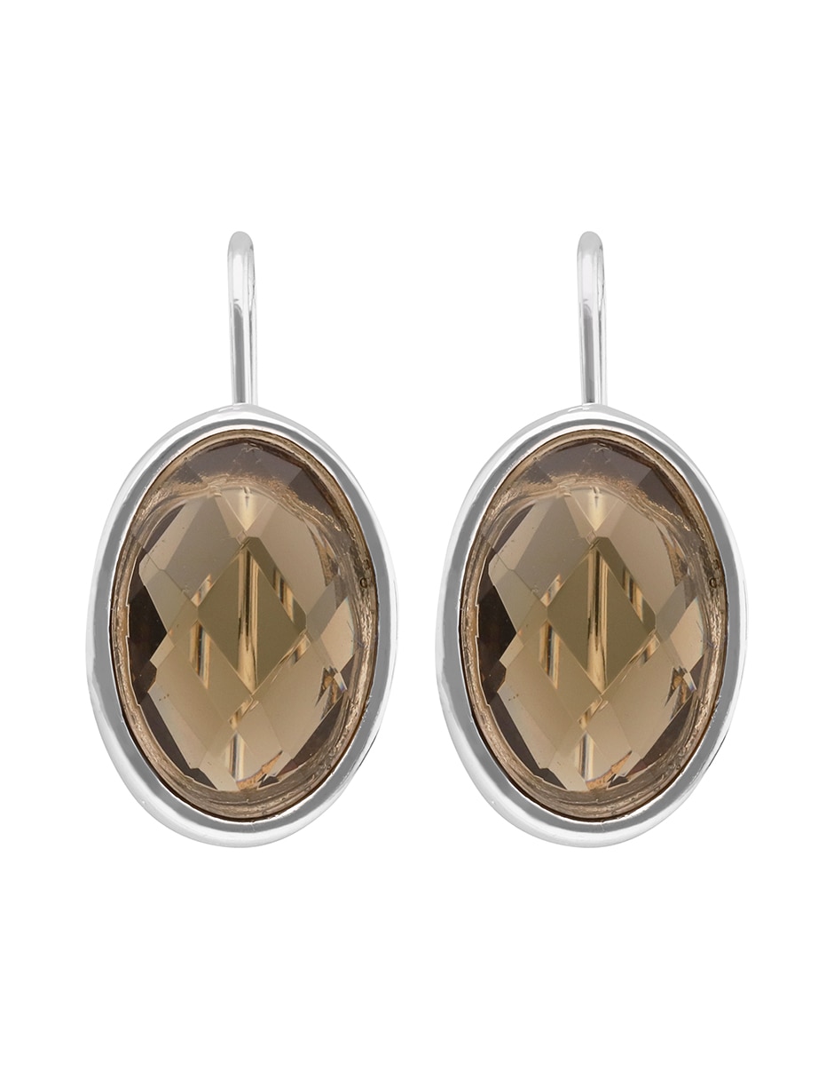 Aretes de gota Avenue of Americas con acabado liso 2