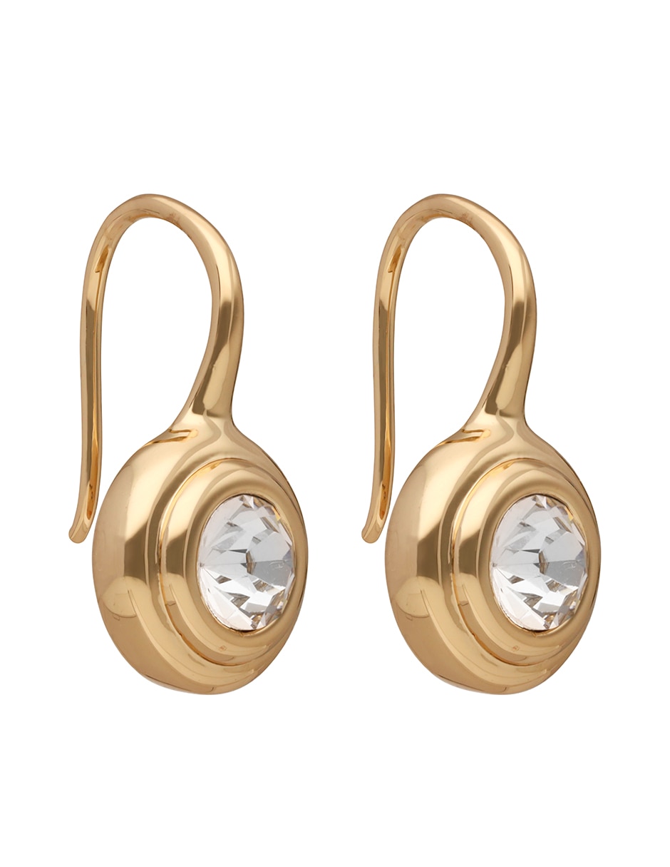 Aretes Bleeker Street con acabado liso