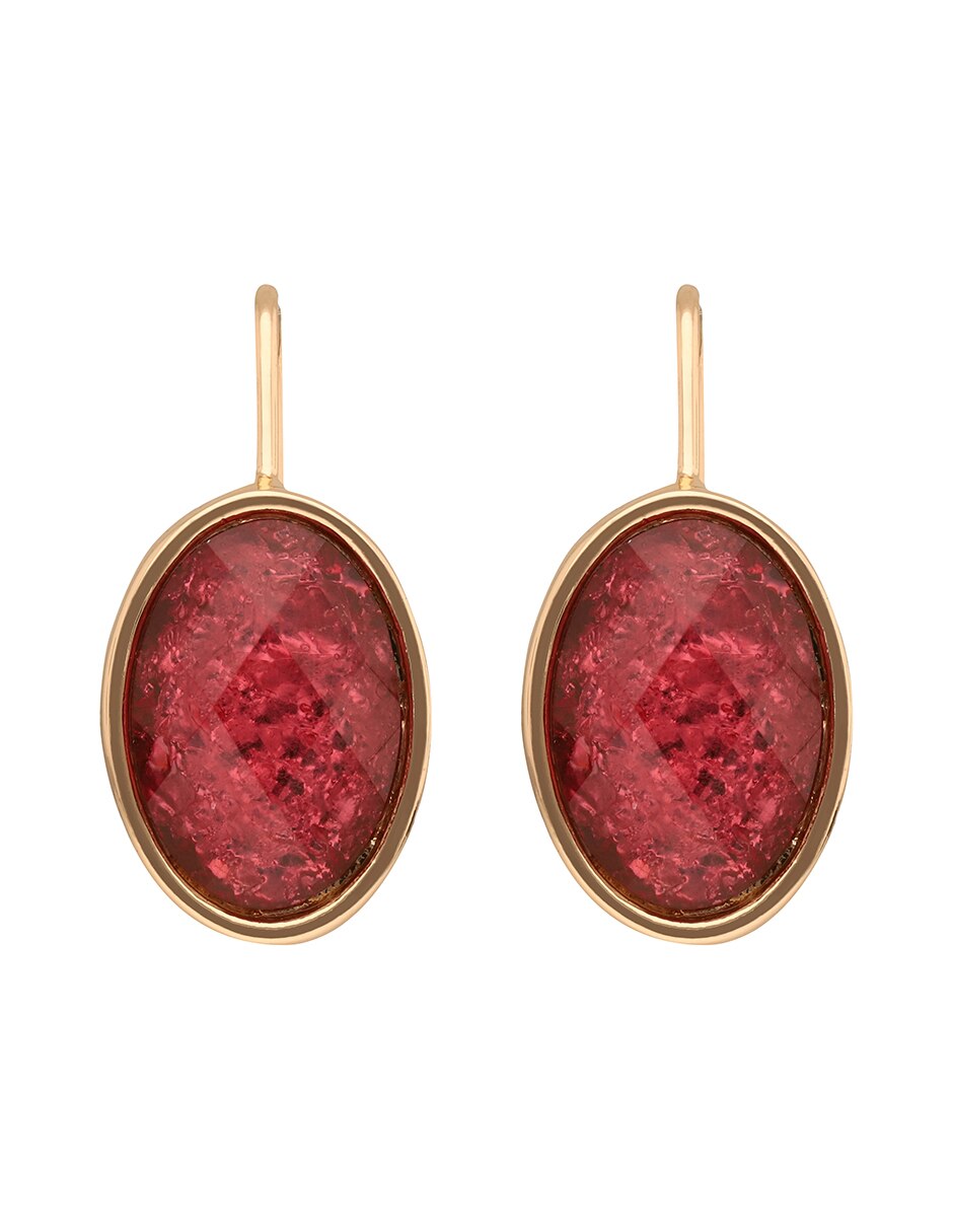 Aretes de gota Avenue of Americas con acabado liso 3