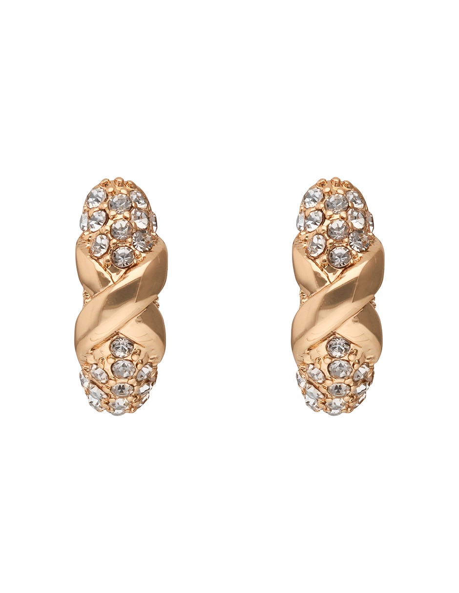 Aretes Bleeker Street con acabado pavé Aretes Bleeker Street con acabado pavé