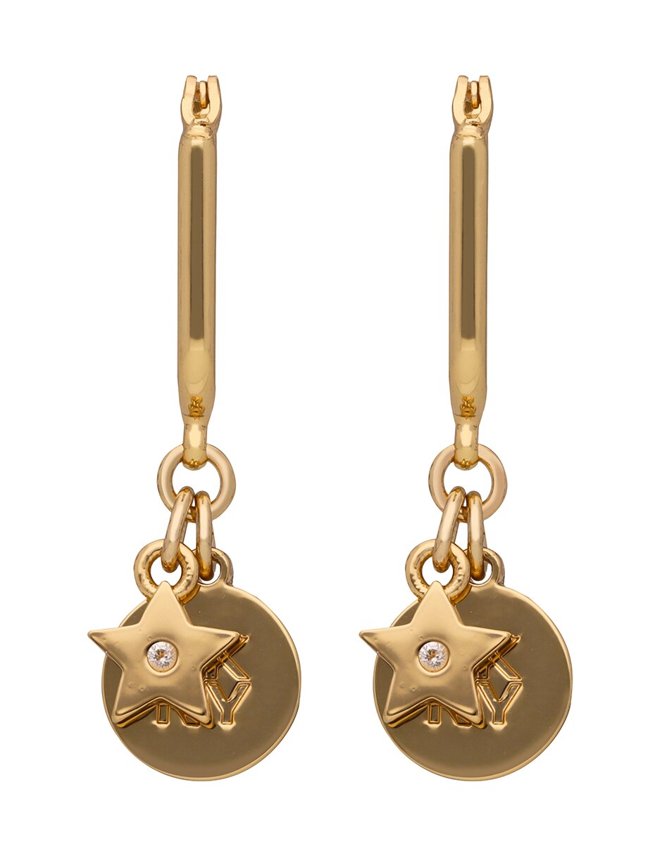 Aretes de estrella Kylah con acabado liso 3