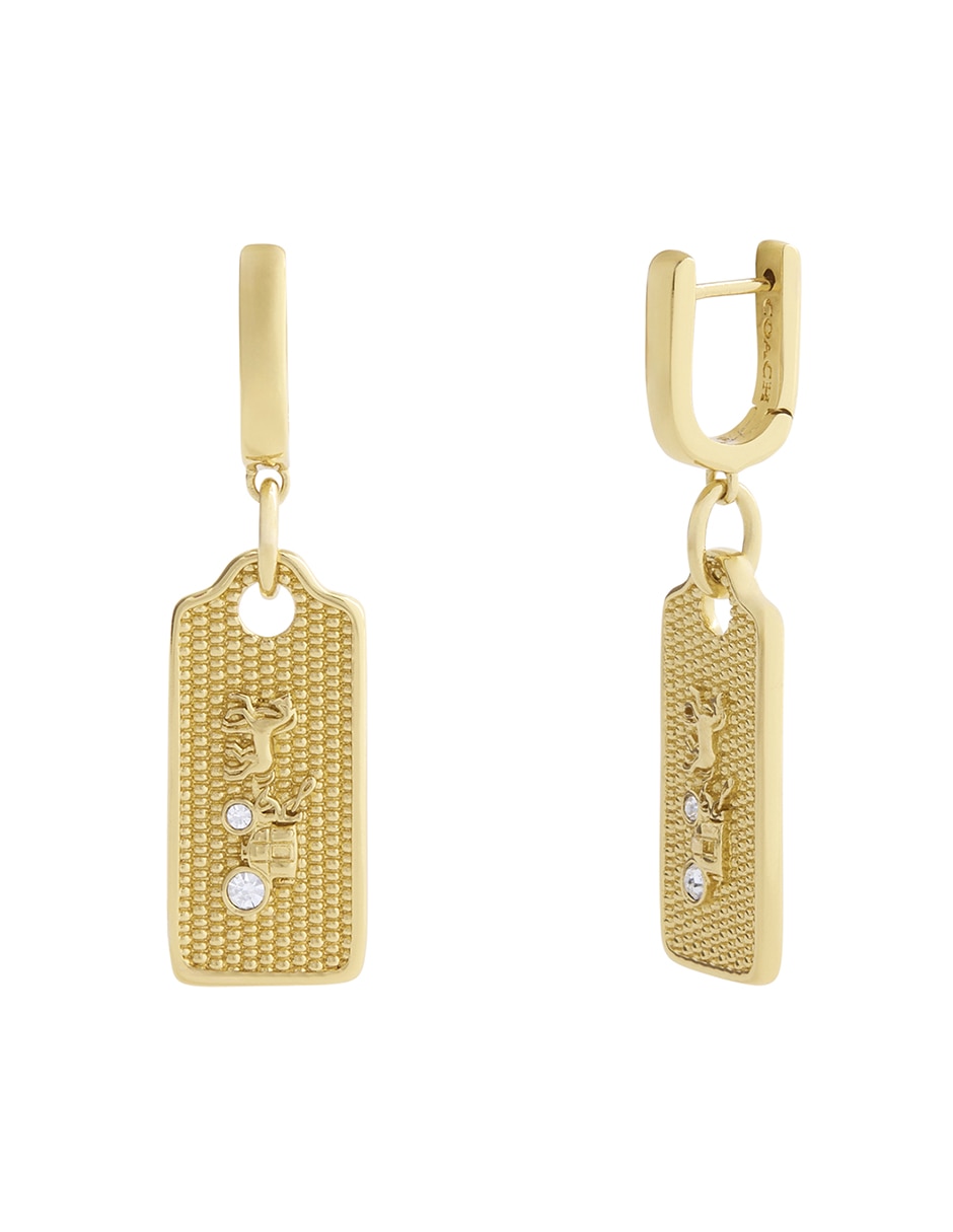 Aretes Coachnovmkt2 con acabado brillante