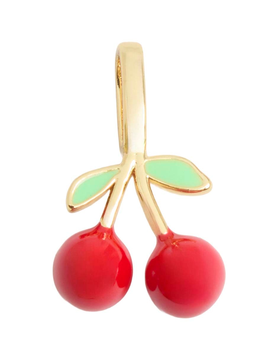 Dije de cereza de baño de oro 18 k Dije de cereza de baño de oro 18 k