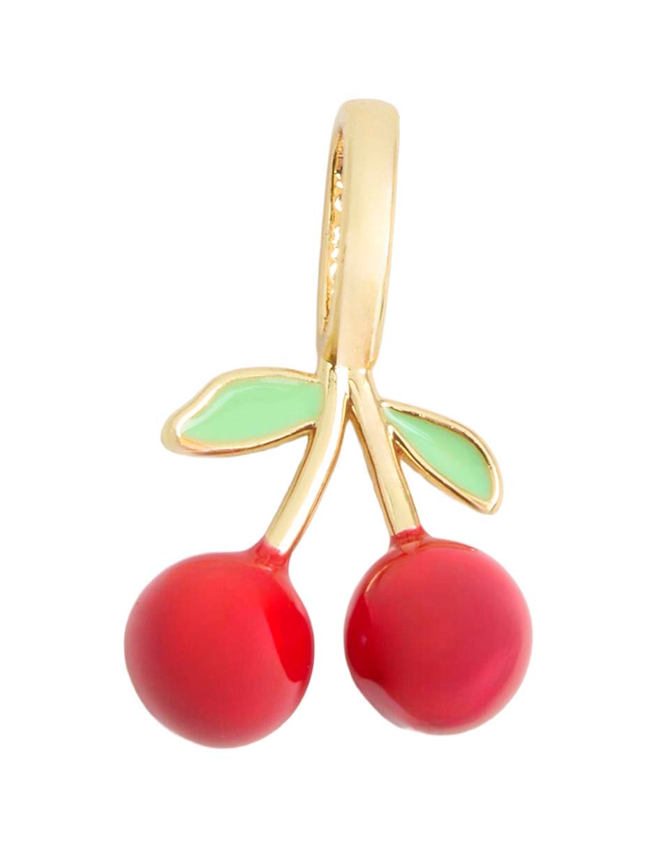 Dije de cereza de baño de oro 18 k 3