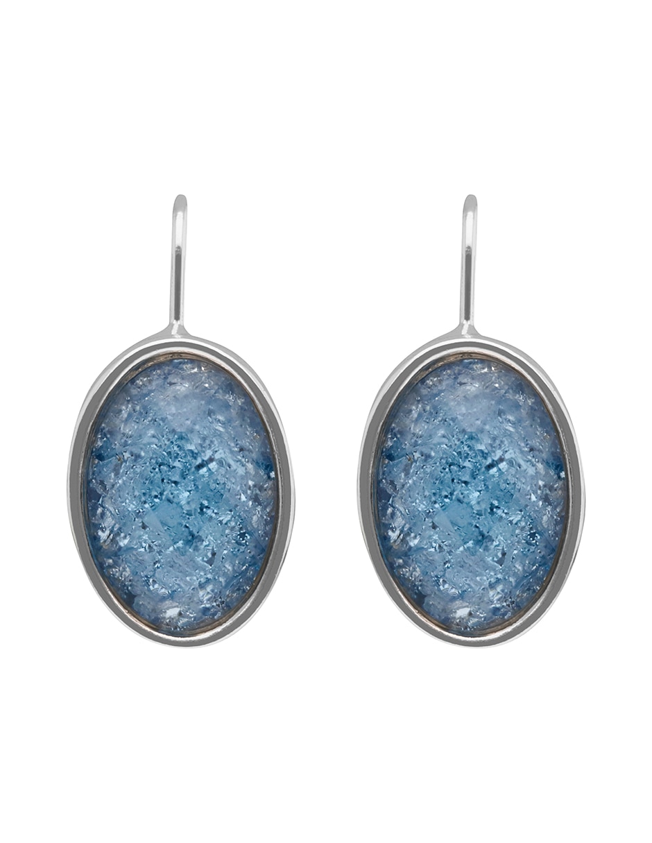Aretes de gota Avenue of Americas con acabado liso