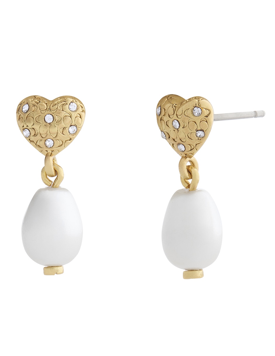 Aretes cortos con acabado brillante 1
