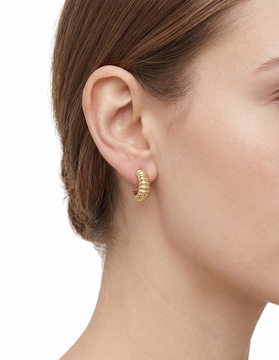 Aretes Wall Street con acabado pavé 3
