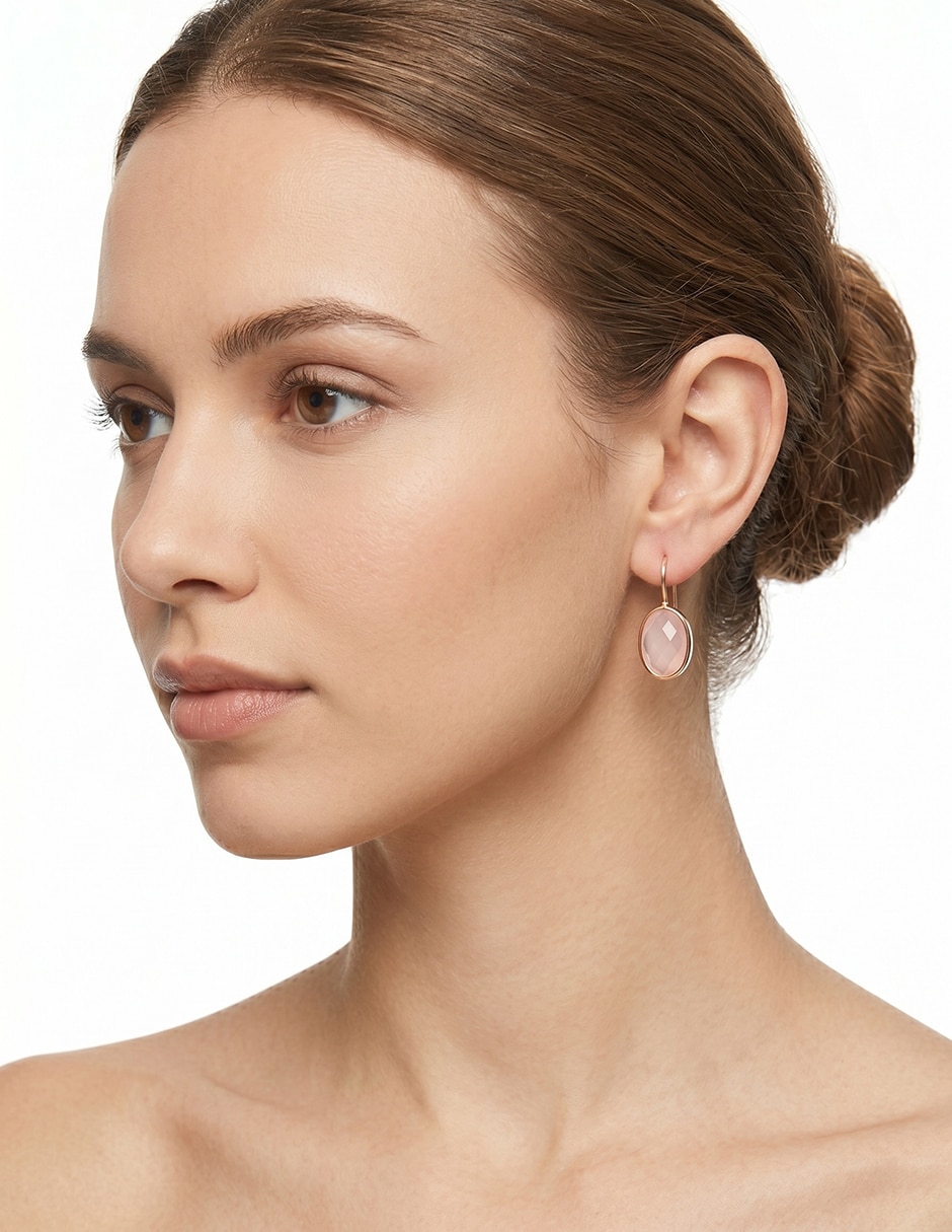 Aretes de gota Avenue of Americas con acabado liso 3