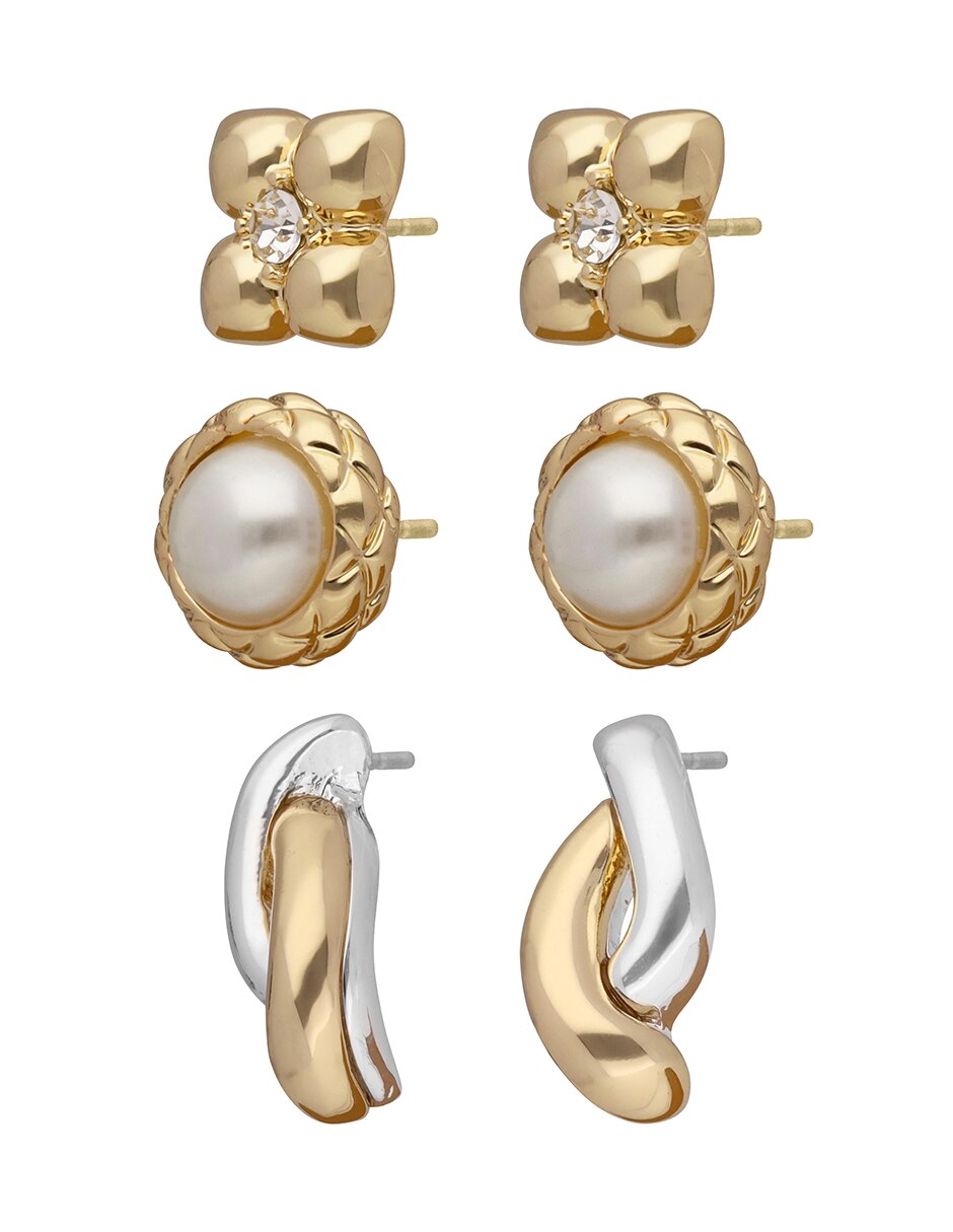 Aretes Wall Street con acabado pavé 2