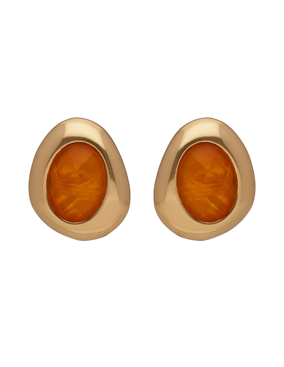 Aretes cortos de gota Mulberry Street con acabado esmaltado 2