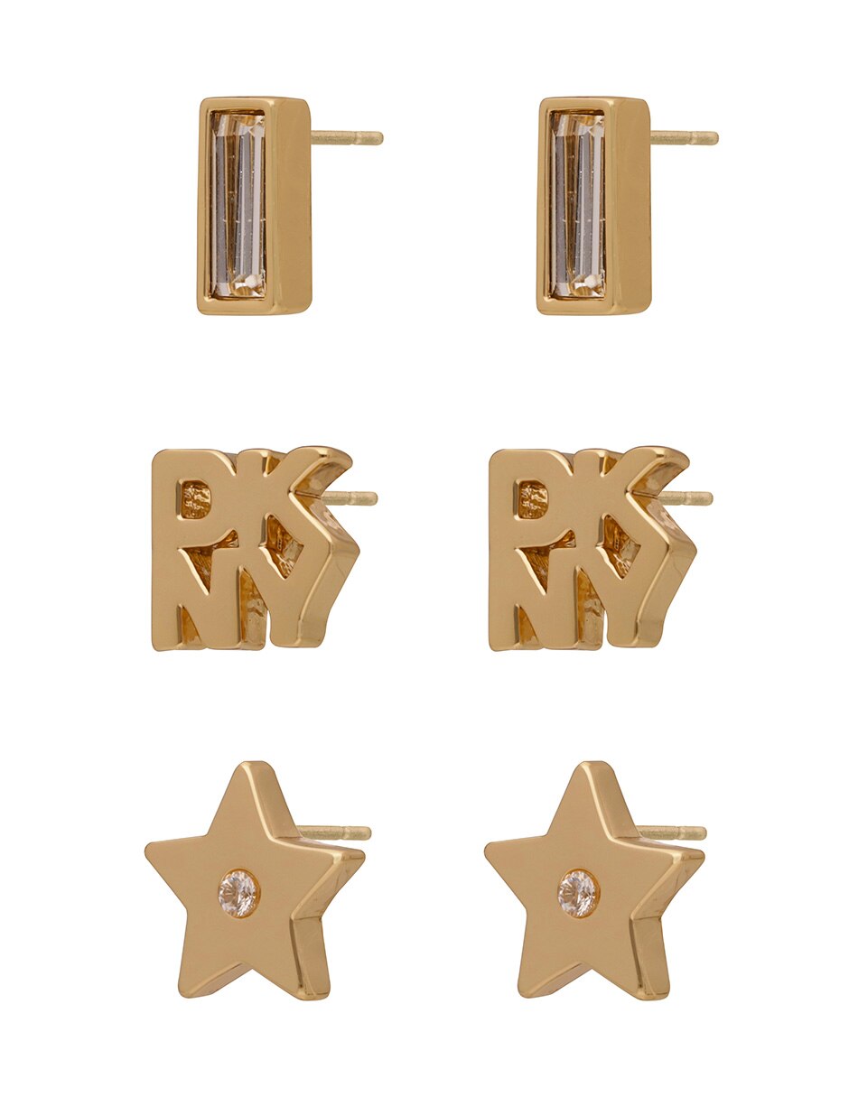 Aretes de logo Kylah con acabado liso