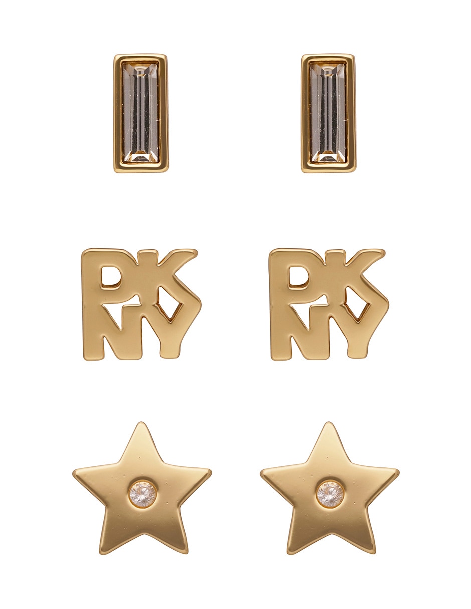 Aretes de logo Kylah con acabado liso 2