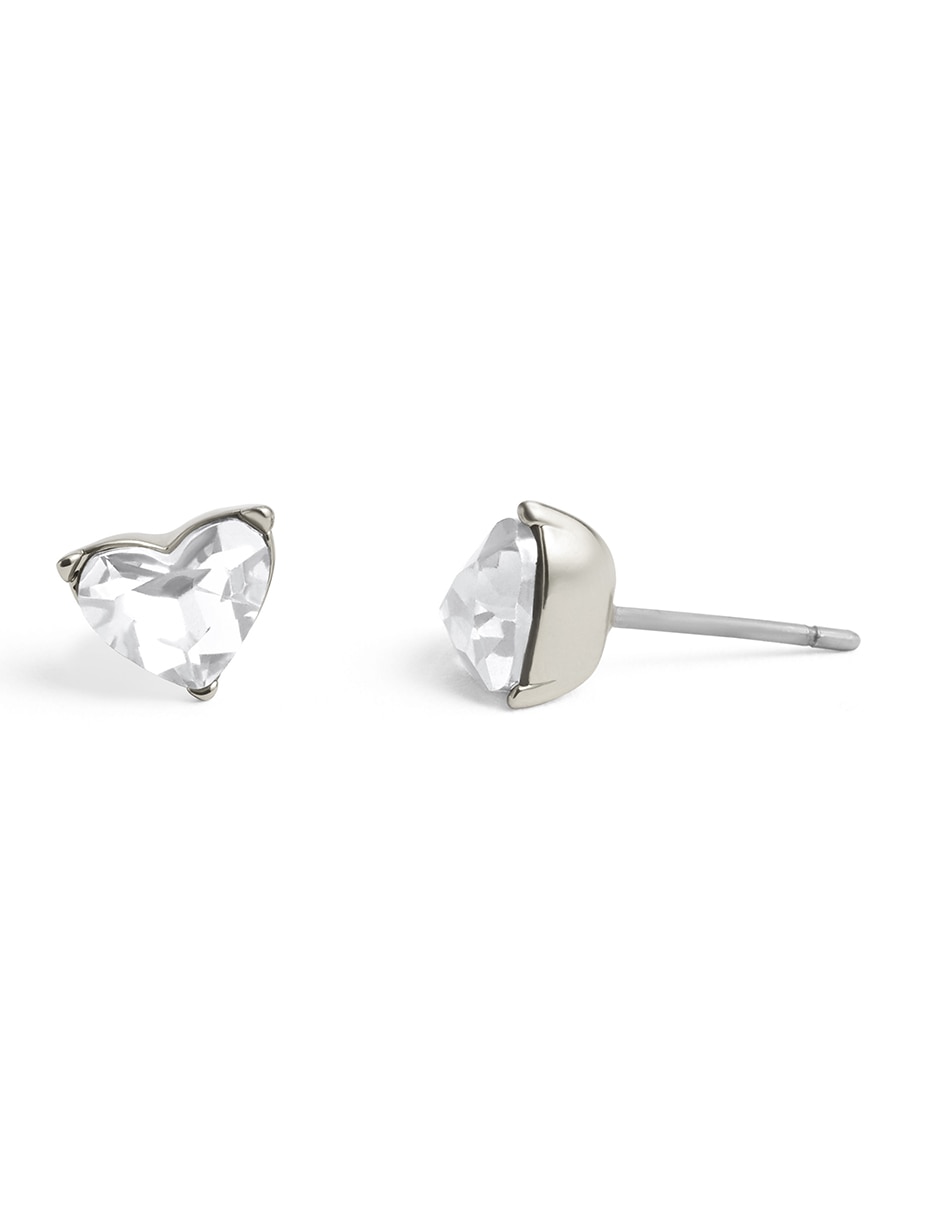 Aretes de corazón Coachmulti25 con acabado brillante 4