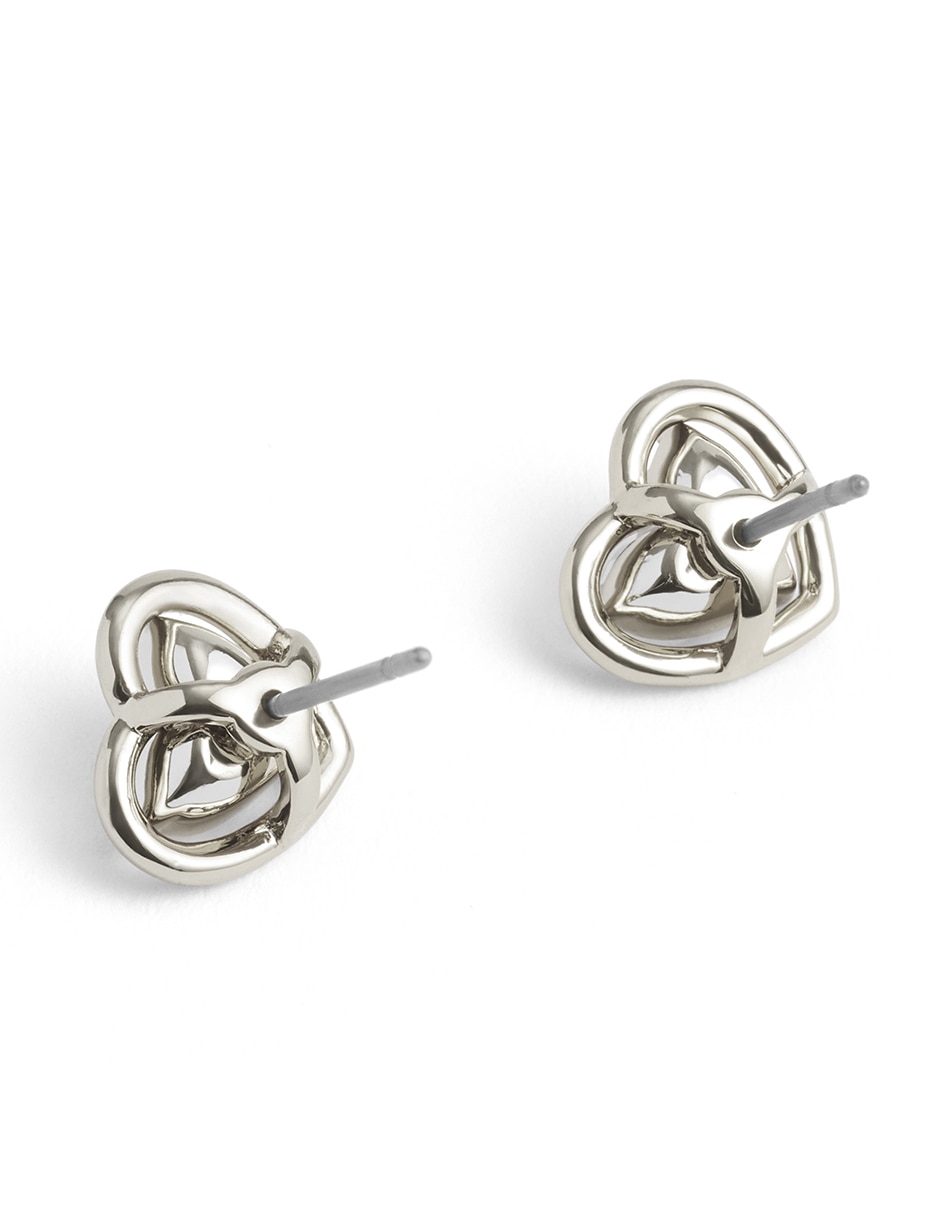Aretes de corazón Coachmulti25 con acabado brillante 5