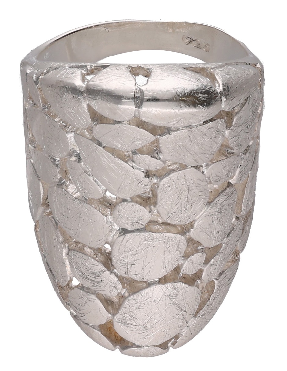 Anillo P925 de plata mate 1