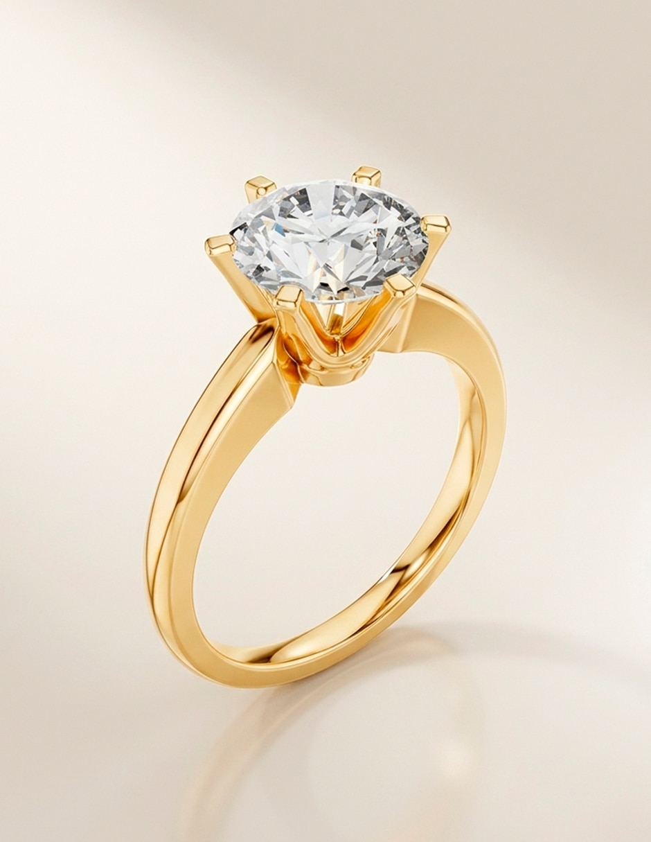 Anillo de compromiso de oro 9 k Amore Mio! 2