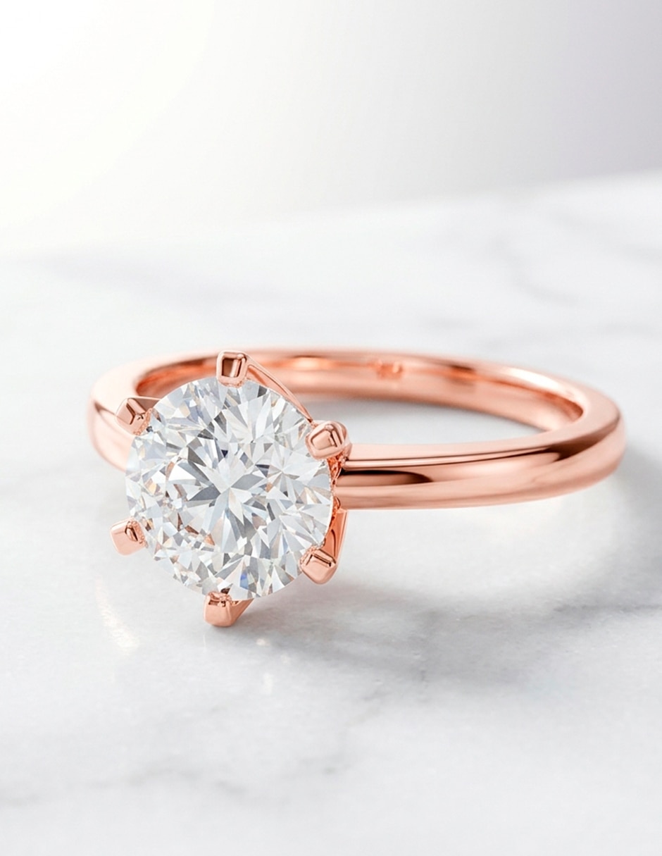 Anillo de compromiso de oro 9 k Amore Mio! 4